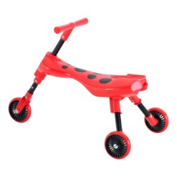 ScuttleBug Beetle Loopfiets met 3 Wielen Junior Red/Black