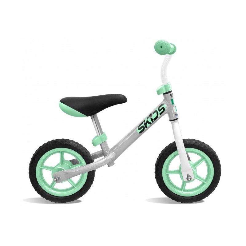 Loopfiets met 2 wielen 10 Inch Junior Grey/Turquoise