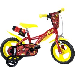 Flash 12 Inch 21 cm Boys Fixed Gear Red/Yellow