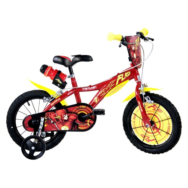 Flash 14 Inch 24 cm Boys Caliper Red/Yellow