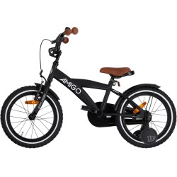 Explorer 16 Inch 23 cm Boys Coaster Brake Black/White