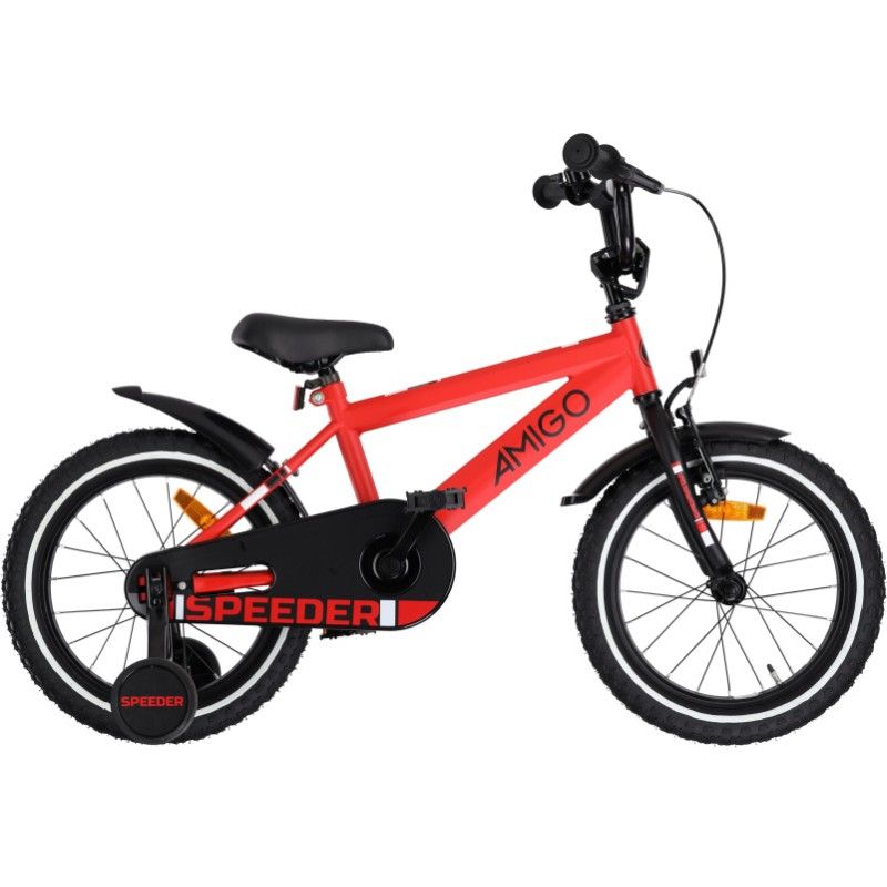 Speeder 16 Inch 27 cm Boys Coaster Brake Red/Black