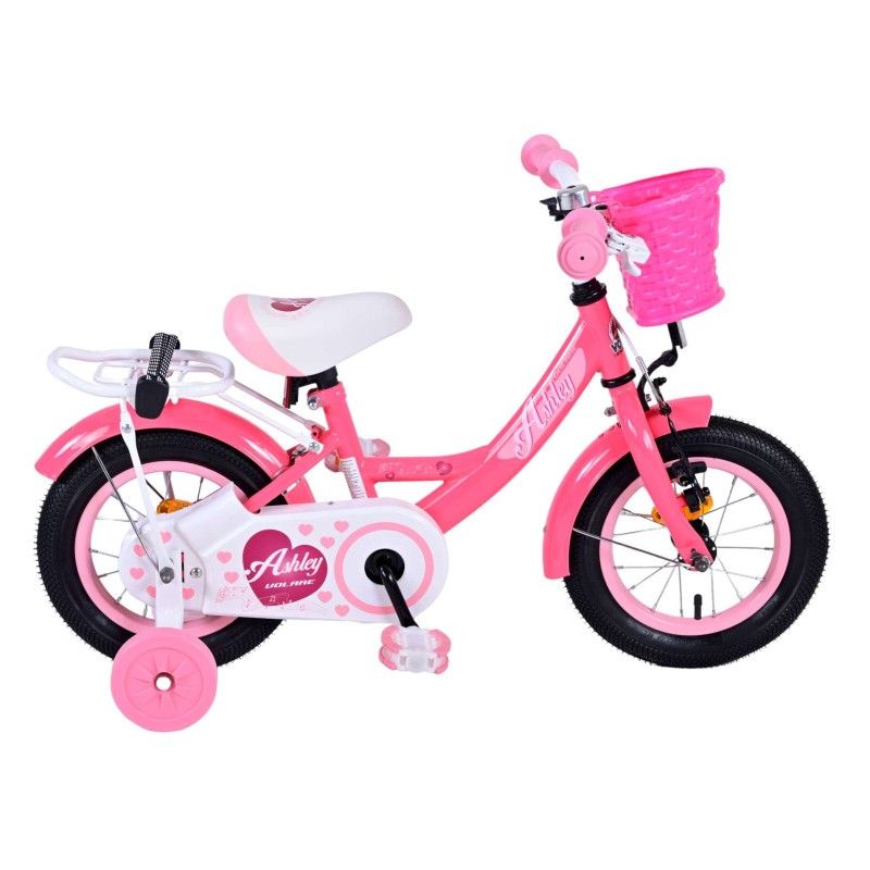 Ashley 12 Inch 21,5 cm Girls Coaster Brake Dark Pink