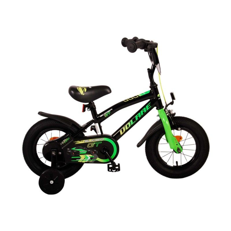 Super GT 12 Inch 21,5 cm Boys Coaster Brake Black/Green