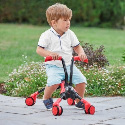 ScrambleBug Beetle Loopfiets met 4 Wielen Junior Red/Black