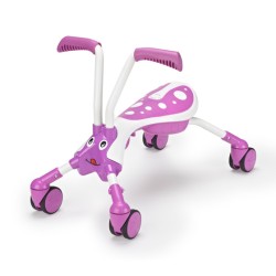 ScrambleBug Bubblegum Loopfiets met 4 Wielen Junior Pink/White