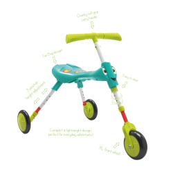 ScuttleBug XL Splodge Loopfiets met 3 Wielen Junior Turquoise/Green