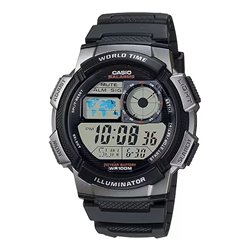 CASIO Mod. WORLD TIME ILLUMINATOR - 5 Alarms, 10 Year battery