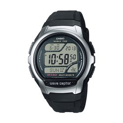 CASIO WAVE CEPTOR - WORLD TIME, RADIO CONTROLLED, Radio signal receiver (EU, USA, Japan) • Stop function • Alarm • Multi-languag