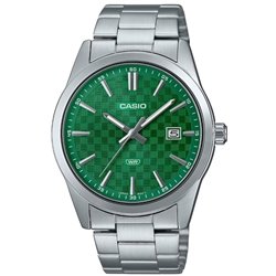 CASIO DATE CARBON LOOK DIAL - Green