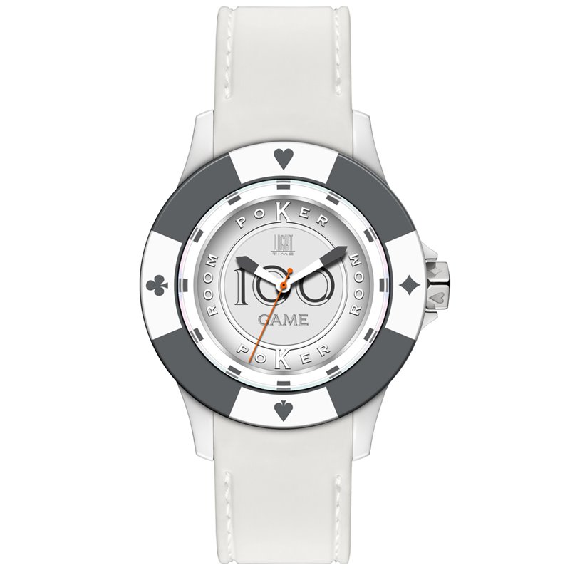 LIGHT TIME Mod. POKER - White / Grey