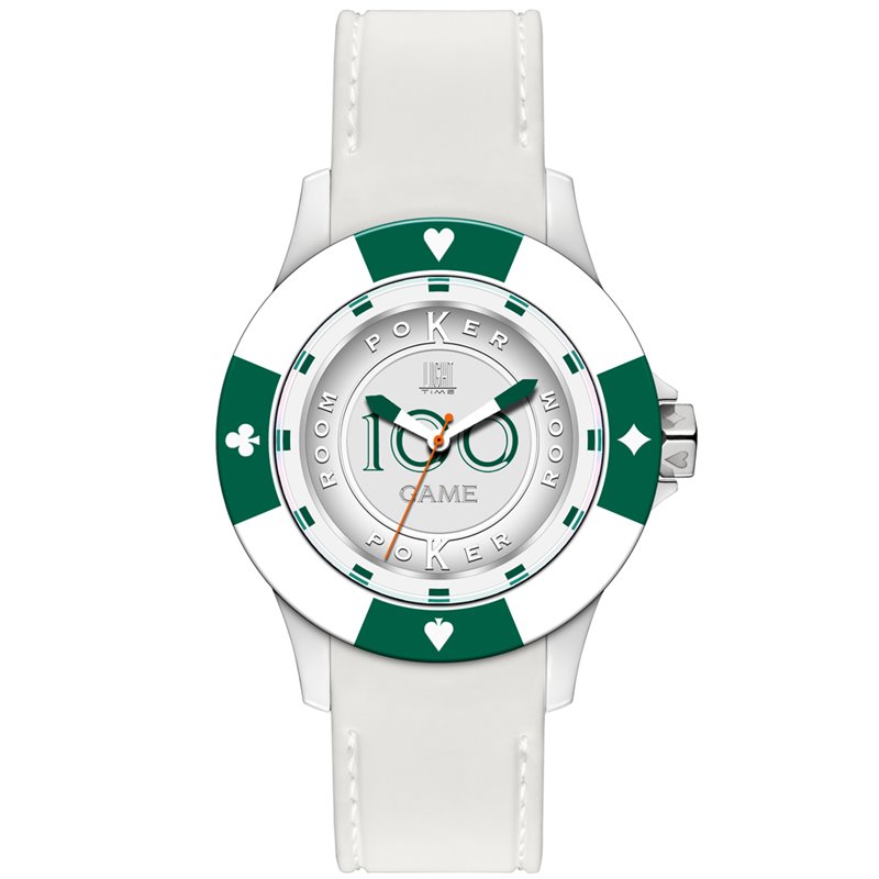 LIGHT TIME Mod. POKER - White / Green