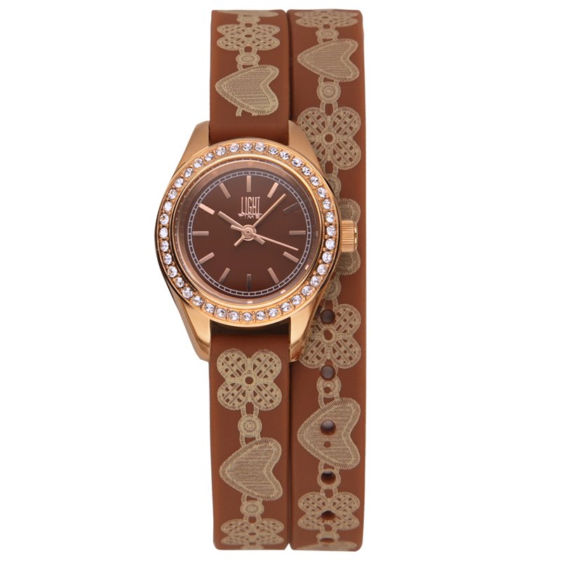 LIGHT TIME Mod. ROCOCO - Brown Strass