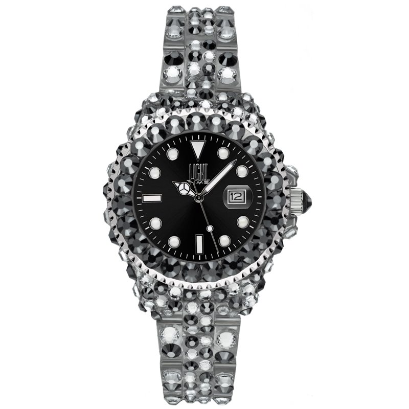 LIGHT TIME Mod. MEDITERRANEO - Full Strass / Black