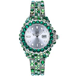 LIGHT TIME Mod. MEDITERRANEO - Full Strass / Green