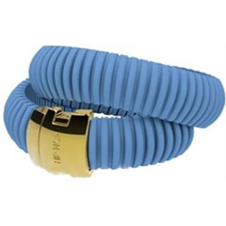 HIP HOP BIJOUX Mod. ICON LIGHT BLUE Bracciale doppio/ Double bracelet