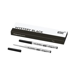 MONTBLANC Mod. BALLPOINT PEN REFILLS - Fine - MISTERY BLACK