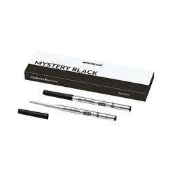 MONTBLANC Mod. MISTERY BLACK - BALLPOINT PEN REFILLS - MEDIUM - 2 PCS