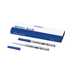 MONTBLANC Mod. ROYAL BLUE - BALLPOINT PEN REFILLS - MEDIUM - 2PCS