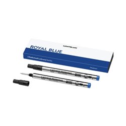 MONTBLANC Mod. ROYAL BLUE - REFILLS ROLLER BALL PEN - MEDIUM - 2PCS