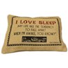 CUSCINI LETTERARI - Copricuscino in Juta lavata / Juta washed pillow case LOVE SLEEP - Size 38x25cm