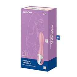 SATISFYER AIR PUMP VIBRATOR 2 INFLATABLE PUNTO G VIBRADOR 1UN;MUJER