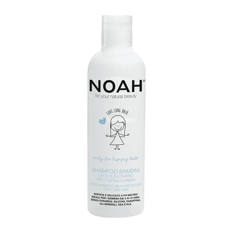 NOAH KIDS CHAMPÚ-LECHE CABELLO LARGO 250ML;NIÑOS