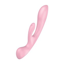 SATISFYER TRIPLE LOVER VIBRADOR ROSA 1UN;MUJER