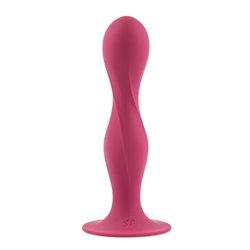 SATISFYER DOUBLE BALL-R RUMBLY KINETIC SENSATTION DILDO COLOR ROJO 1UNMUJER