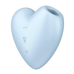 SATISFYER CUTIE HEART BLUE VIBRADOR DOUBLE-AIR TESTER 1UNMUJER