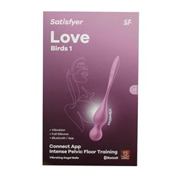 SATISFYER LOVE BIRDS 1 INTENSE PELVIC FLOOR TRAINING APP RED 1UN;MUJER