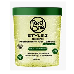 RED ONE STYLEZ OIL WAX-GEL OLIVE OIL SIN ALCOHOL 910ML;MUJER