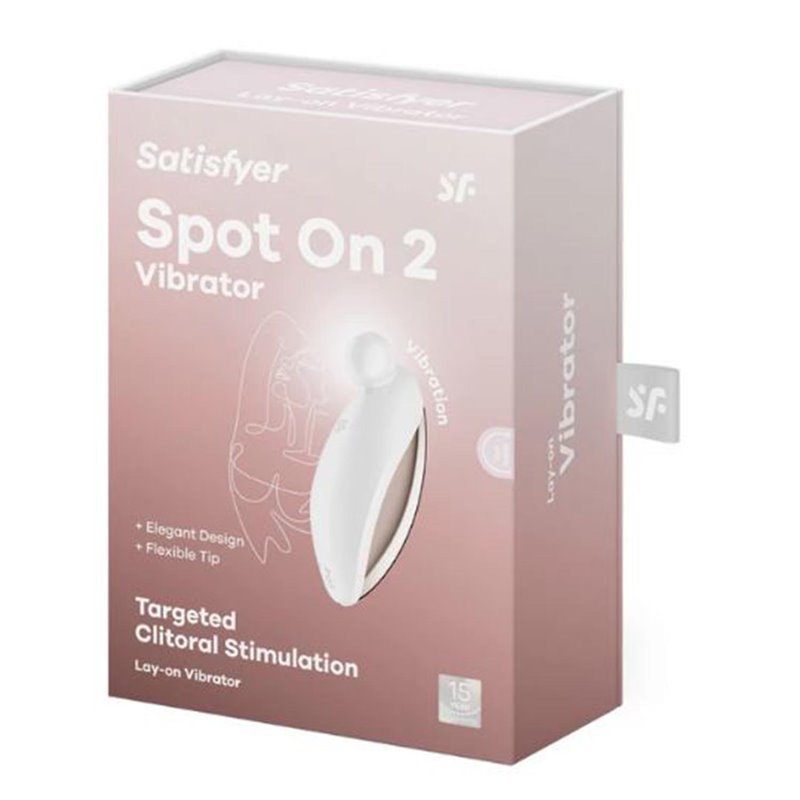 SATISFYER SPOT ON 2 VIBRADOR BLANCO ESTIMULACION DEL CLITORIS 1UN;MUJER