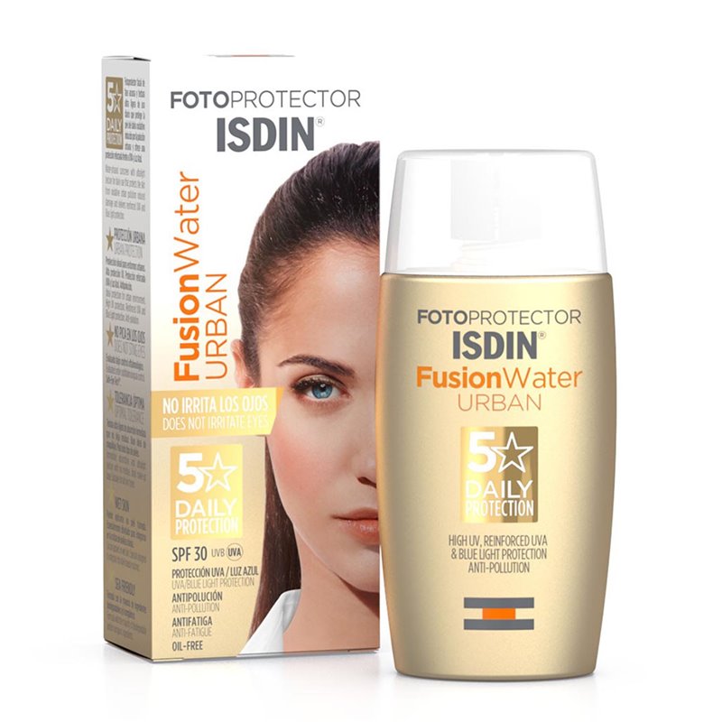 ISDIN FOTOPROTECTOR FUSION WATER URBAN CREMA SPF30 ANTI-POLUCION ULTRA LIGHT 50ML;MUJER