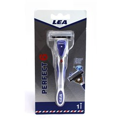 LEA PERFECT CUCHILLA 6 HOJAS 1UN + HOJA DIAMOND 1U.HOMBRE