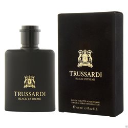 TRUSSARDI BLACK EXTREME EAU DE TOILETTE 50ML;HOMBRE