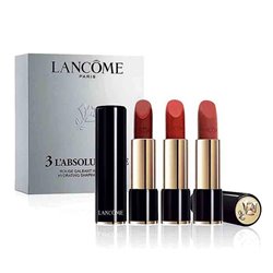 LANCOME L'ABSOLU ROUGE BARRA DE LABIOS 202 1UN + BARRA DE LABIOS 262 + BARRA DE LABIOS 331MUJER