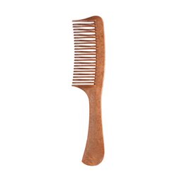 EUROSTIL CABELLO PEINE ESCARPIDOR PUA.CURVA GRANDE MANGO MADERA 1UN;UNISEX