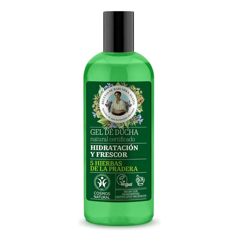 GREEN AGAFIA 5 HIERBAS DE LA PRADERA GEL DE BAÑO FRESCOR NATURAL 260ML;MUJER