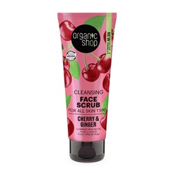 ORGANIC SHOP CLEANSING EXFOLIANTE FACIAL CEREZAS 75ML;MUJER