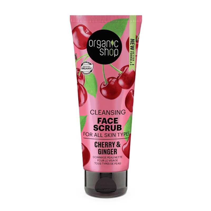 ORGANIC SHOP CLEANSING EXFOLIANTE FACIAL CEREZAS 75ML;MUJER