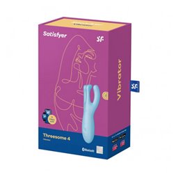 SATISFYER THREESOME 4 VIBRADOR AZUL 1UN;MUJER