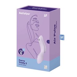 SATISFYER CURVY TRINITY 2 VIBRADOR DE AIRE VIOLETA 1UNMUJER