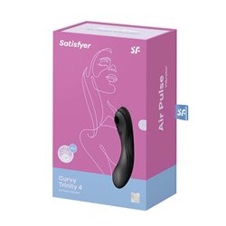 SATISFYER CURVY TRINITY 3 VIBRADOR DE AIRE NEGRO NEGRO 1UN;MUJER