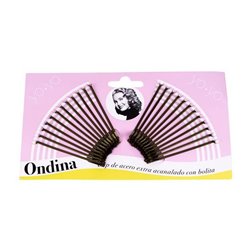 EUROSTIL ONDINA CLIPS BRONCE PACK 12UN;MUJER