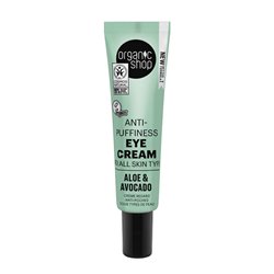 ORGANIC SHOP ALOE CREMA DE OJOS ANTI-PUFFINESS 30ML;MUJER