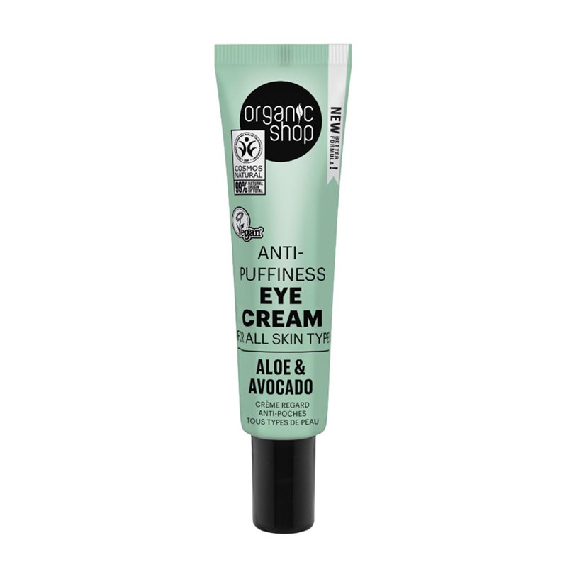 ORGANIC SHOP ALOE CREMA DE OJOS ANTI-PUFFINESS 30ML;MUJER