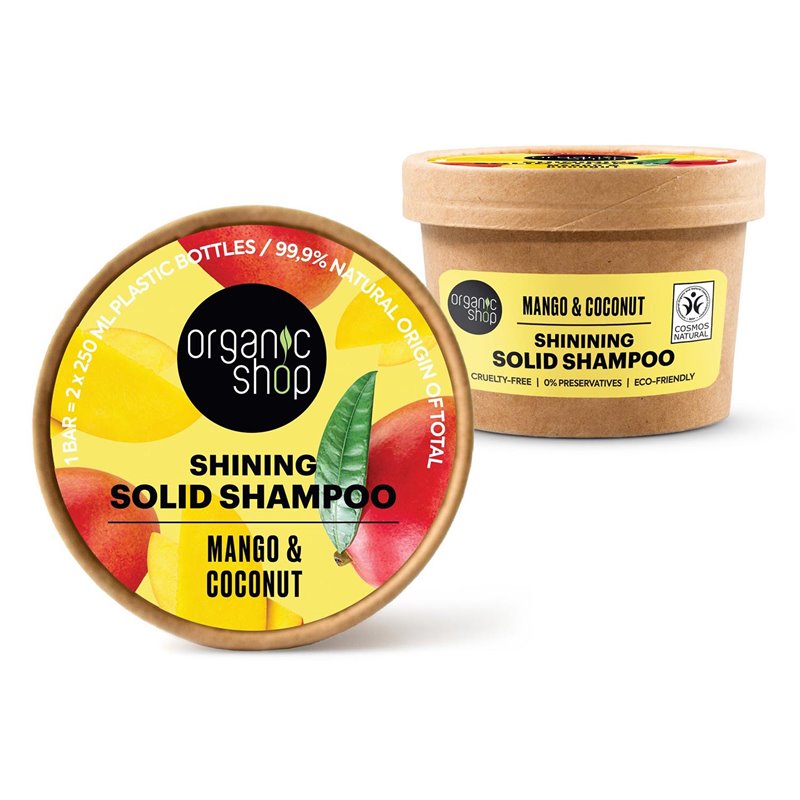 ORGANIC SHOP MANGO CHAMPU SOLIDO SHINING 60GR;MUJER