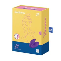 SATISFYER LOVE RIOT VIBRADOR DEDO PURPURA 1UNUNISEX