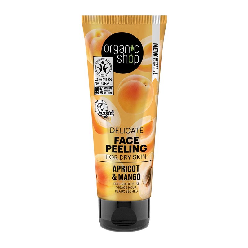 ORGANIC SHOP APRICOT DELICATE PEELING FACIAL PIEL SECA 75MLMUJER